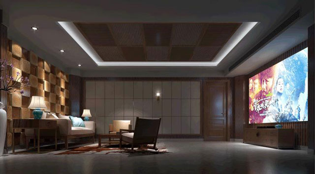 如何将客厅改造成家庭影院-客厅家庭影院设计-广州华浔